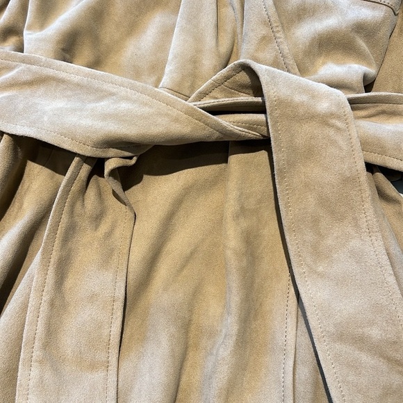 Lauren Ralph Lauren Black Label Women’s Tan Suede Fit & Flare Dress Size 12 - Picture 7 of 15